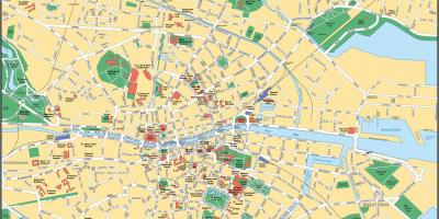 Kaart Dublin city