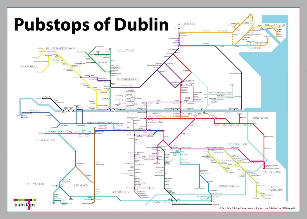 kaart Dublini pubides