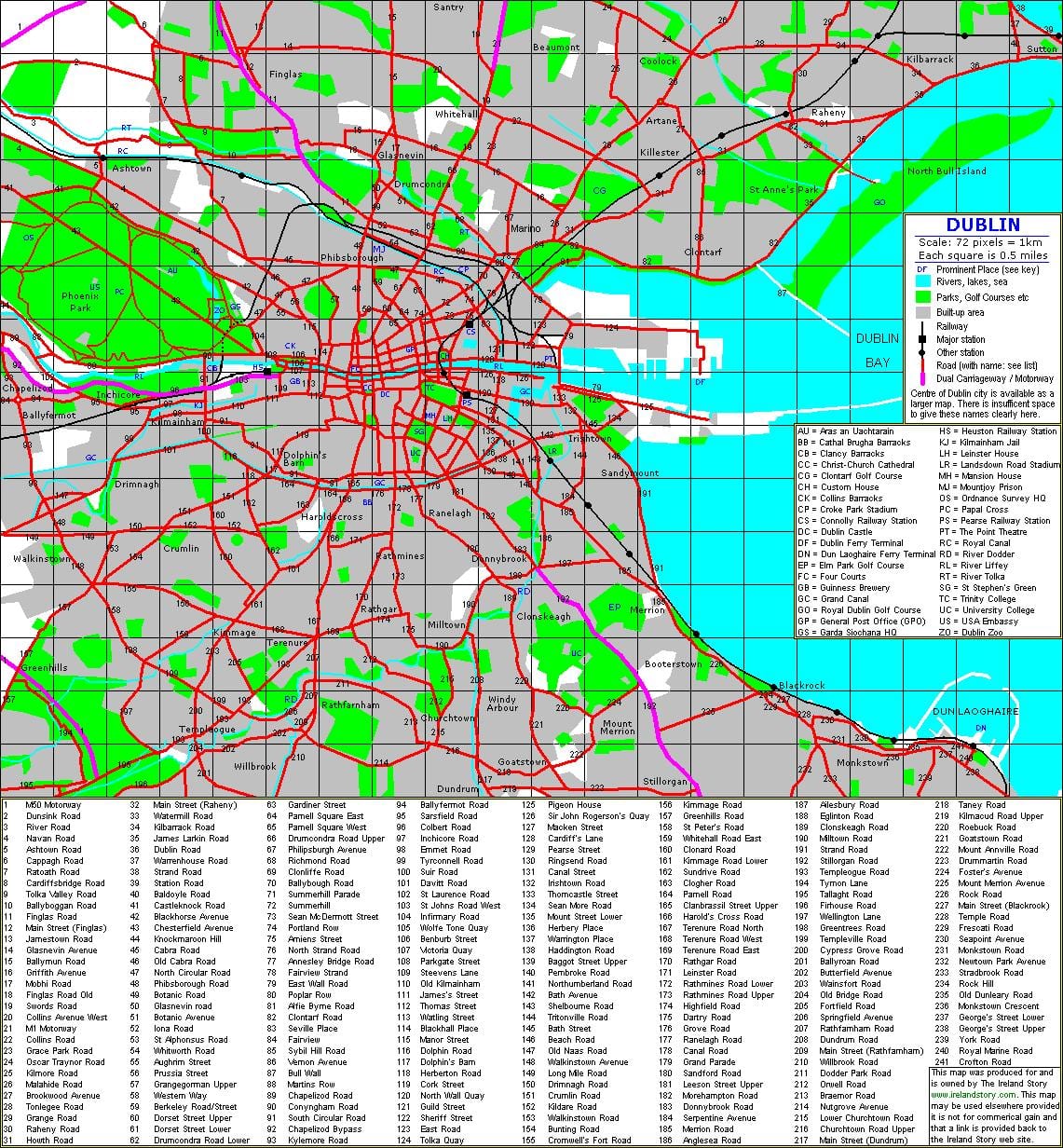 street map Dublin
