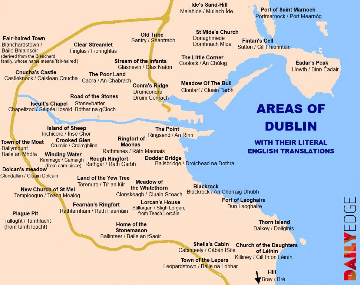 kaart Dublini äärelinnas