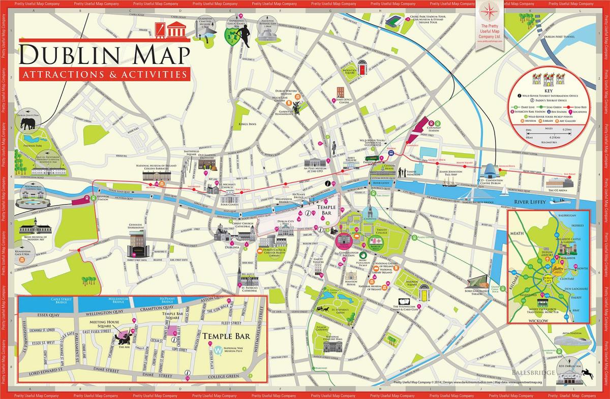 Dublin kesklinn kaart