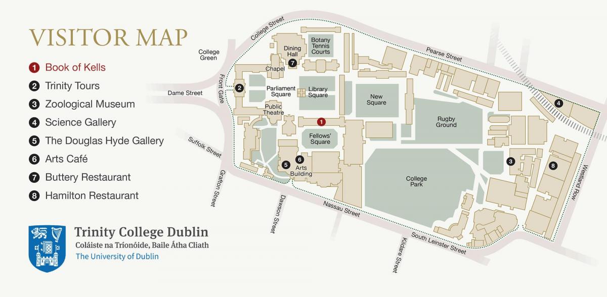 kaart Trinity College