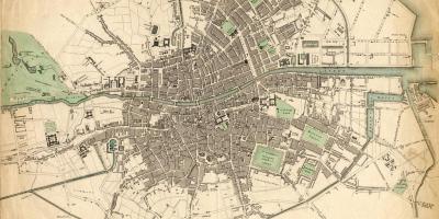 Kaart Dublin 1916