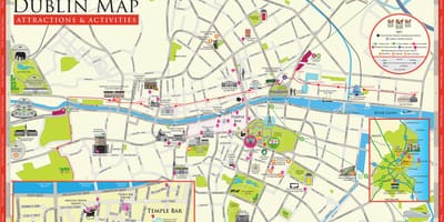 Kaart Dublin vaatamisväärsused